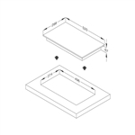 Bếp hồng ngoại Malloca dạng Domino MDR 302